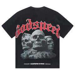 Skeletons Pattern Printed T-Shirts #1059