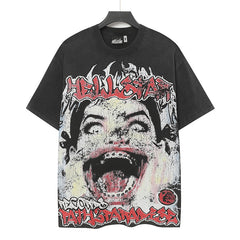 Grills Teeth Portrait Punk Tee