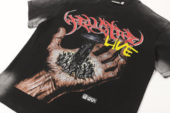 'Live' Nail Graphic Tee