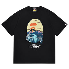 Mr Bathing Ape Head Wide Tee