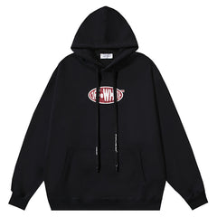 Black Hoodie With Srystal Print