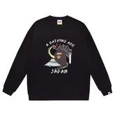 Ape Head Camo Print Sweatshirt