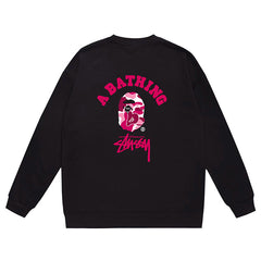 Ape Head Pattern Print Sweatshirt