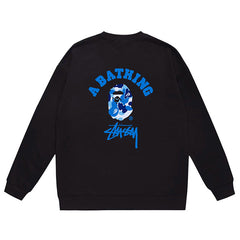 Ape Head Pattern Print Sweatshirt