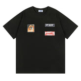 Logo Pattern Print T-Shirts