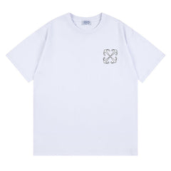 Logo Pattern Print T-Shirts