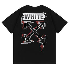 Logo Pattern Printed T-Shirt