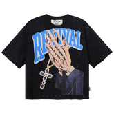 Revival Rhinestone Cropped Tee