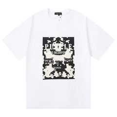 Logo Pattern Print T-Shirt