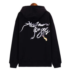 Logo Printed Cotton Hoodie