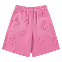 kapok Flower Pattern Printed Short