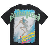 Skeletons Surf club Printed T-Shirts #1056
