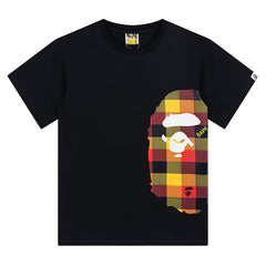 Side Big Ape Head T-Shirt Black