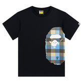 Side Big Ape Head T-Shirt Black