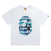 Stroke Camo By Bathing Big Ape Head T-Shirt