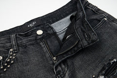 Hole Scratched Jean