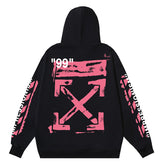 Arrow Pattern Printed Hoodie
