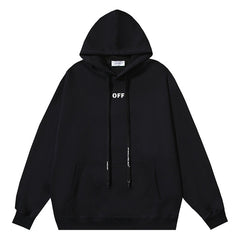 Arrow Logo Pattern Printed Hoodie