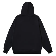 Letter Logo Pattern Printed Hoodie