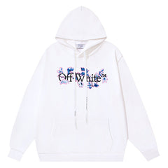 Letter Logo Pattern Printed Hoodie