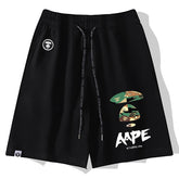 Ape Head Pattern Printed Short