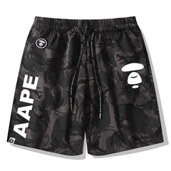 Ape Head Pattern Printed Short