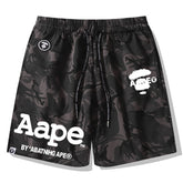 Ape Head Pattern Printed Short