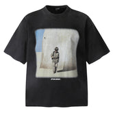 “STAY HERE” Printed T-Shirt
