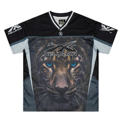 Panther Print Mesh Jersey