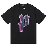 Logo Pattern Print T-Shirt