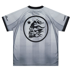 'Grey Stripes' Mesh Jersey