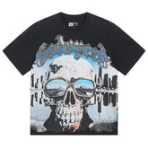 Skeletons Pattern Printed T-Shirts #1037