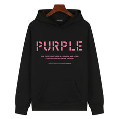 Logo Pattern Printed Hoodie