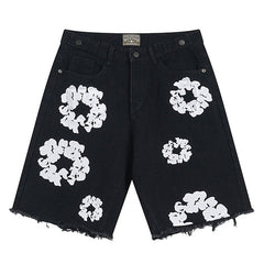 Cotton Wreath Jean Short Black