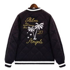 Quilted Souvenire Bomber Jacket