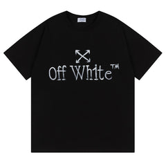 Logo Pattern Printed T-Shirt