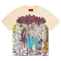 Skeletons Pattern Printed T-Shirts #3036