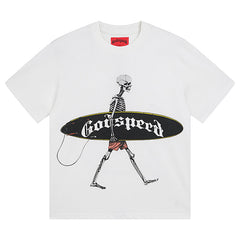 Skeletons Surf Day T-Shirts #3025