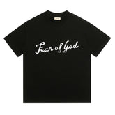 Cursive Logo Print Cotton Tee