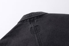 denim vest loose all match coat