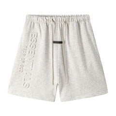 Essentials Embossed Letter Shorts