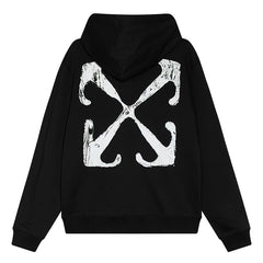 Scratch Arrow Skate Hoodie Oversize