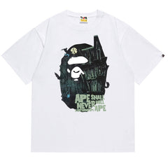 Halloween Mansion Ape Head Tee