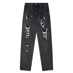 Hole Scratched Jean