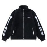Embroidered Lamb Suede Jacket