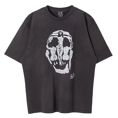 esus Skull Vintage Black Tee