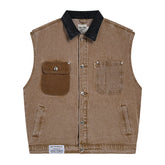 denim vest loose all match coat