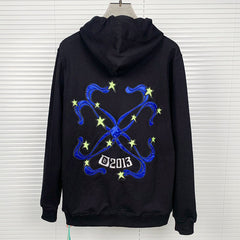 Alien pattern arrow Hoodies