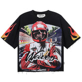 Waves F-Terry Cropped Tee