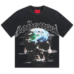 Skeletons Pattern Printed T-Shirts #1053